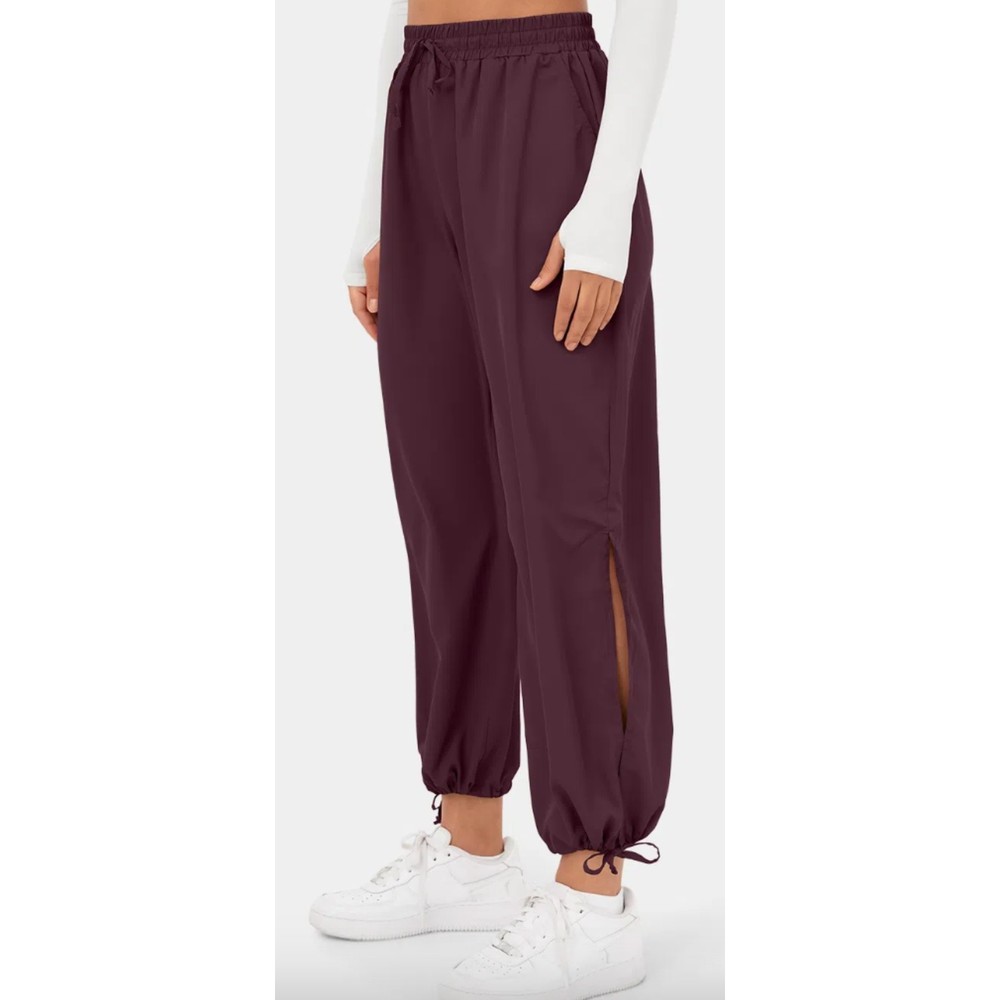 NWT Halara High Waisted Drawstring Joggers Side Pocket Split Hem Quick Dry